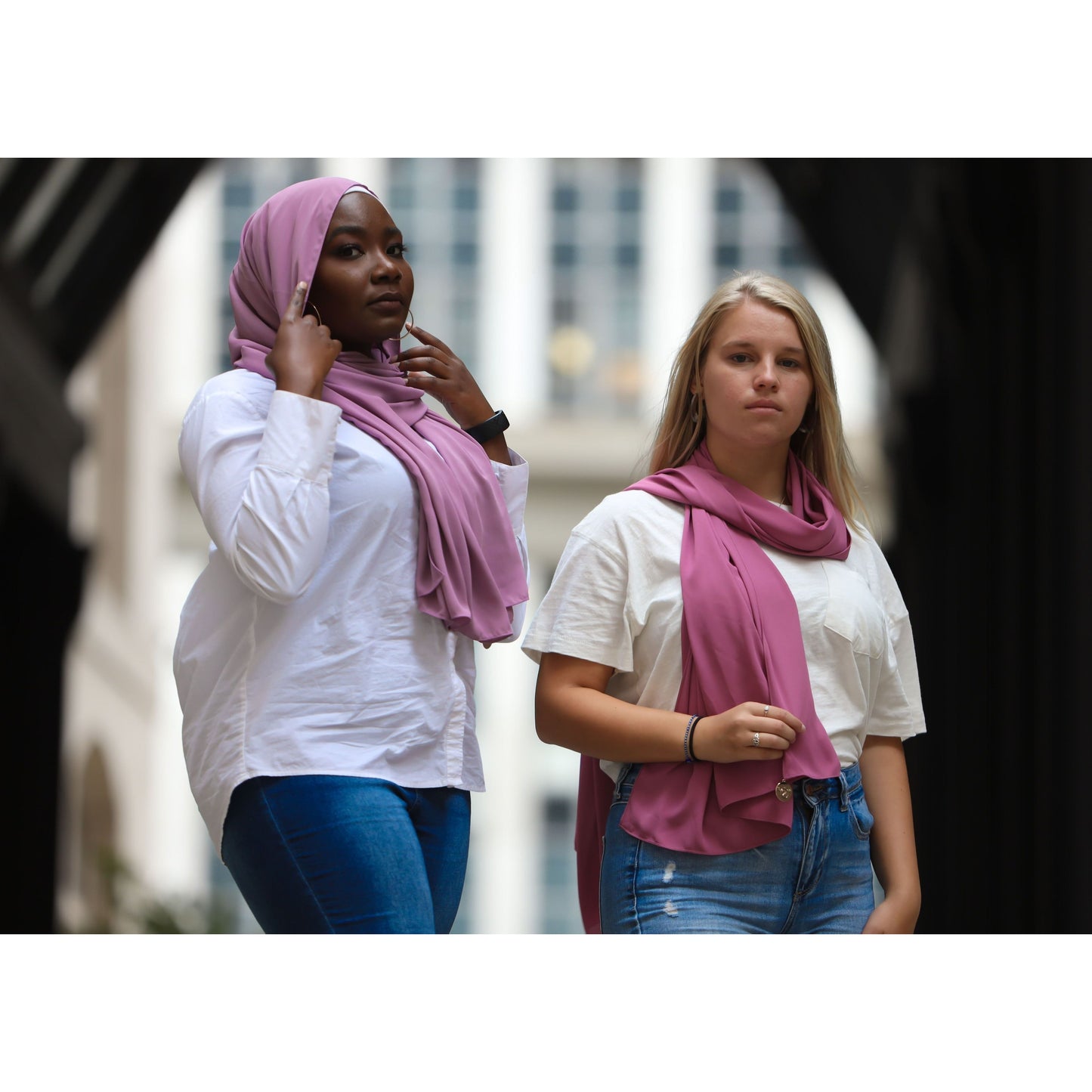 Limited Edition Gold Medallion Hijab / Scarf - Pink Lemonade ( Concentrated) - Modestia Collection is a Detroit scarf based brand with a curated for Detroiter's and to the eclectic style of scarf lovers around the globe.