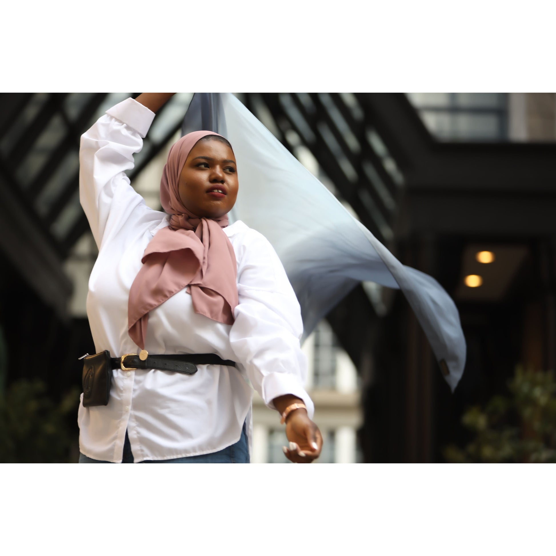 Limited Edition Gold Medallion Scarf- Desert Rose - Modestia Collection is a Detroit scarf based brand with a curated for Detroiter's and to the eclectic style of scarf lovers around the globe.