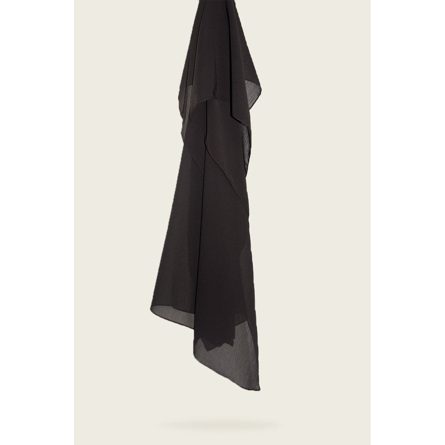Chiffon Scarf-Midnight Black - Modestia Collection is a Detroit scarf based brand with a curated for Detroiter's and to the eclectic style of scarf lovers around the globe.