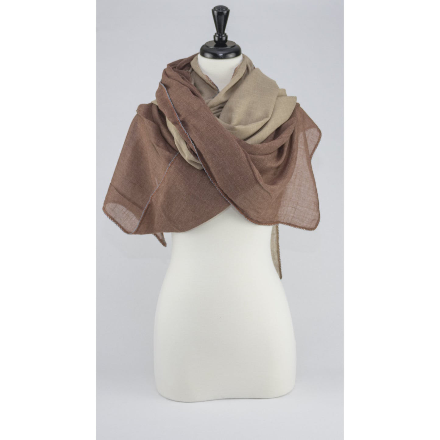 Color Block - Cinnamon Nugget - Modestia Collection is a Detroit scarf based brand with a curated for Detroiter's and to the eclectic style of scarf lovers around the globe.