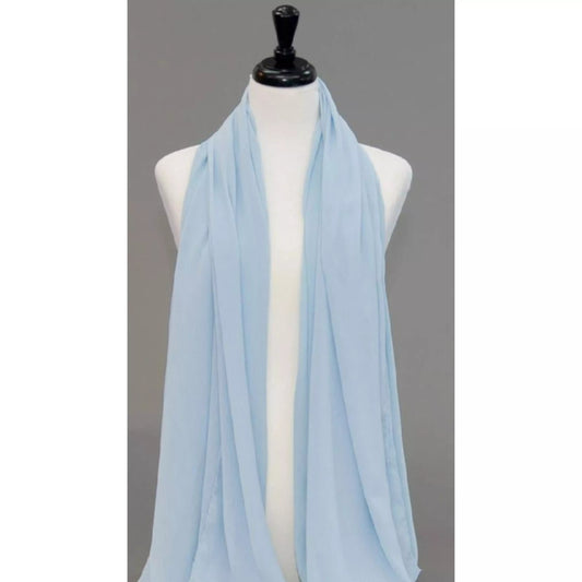 Chiffon Scarf- Baby Blue