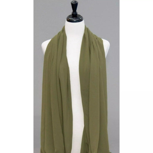 Chiffon Scarf- Olive