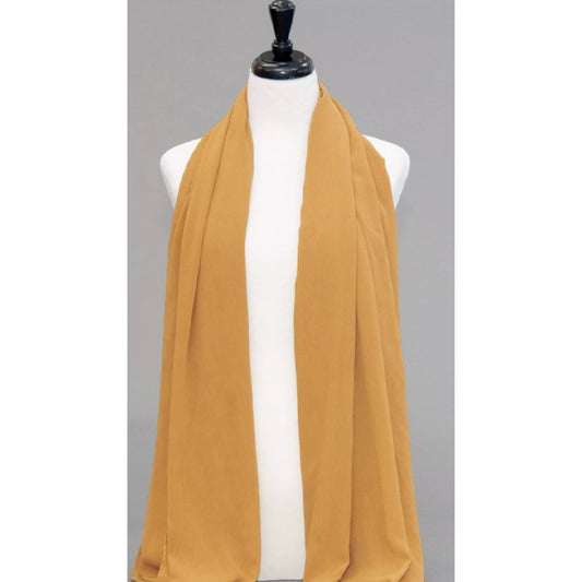 Chiffon Scarf- Ochre ( AKA "Mustard " for us Normal people)