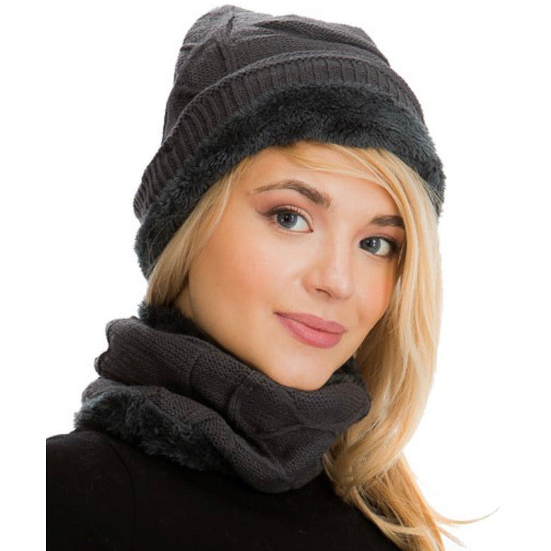 Hat & Neck Warmer Set - Modestia Collection is a Detroit scarf based brand with a curated for Detroiter's and to the eclectic style of scarf lovers around the globe.