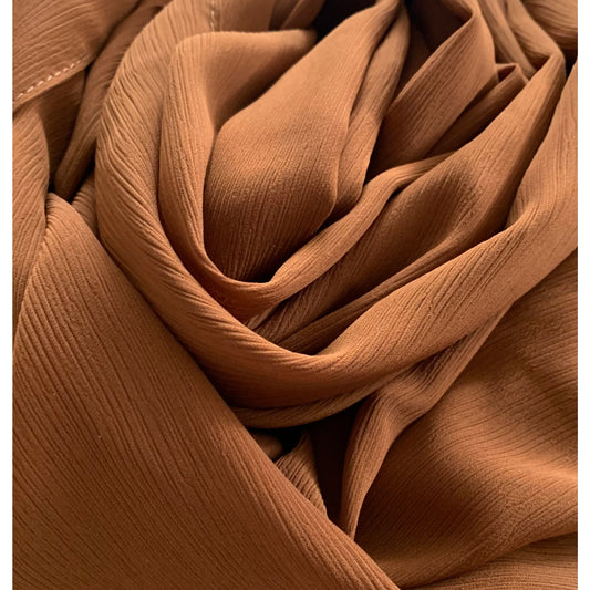 Chiffon Scarf-True Brown