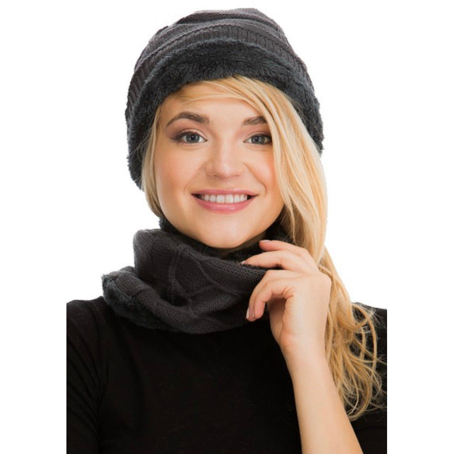 Hat & Neck Warmer Set - Modestia Collection is a Detroit scarf based brand with a curated for Detroiter's and to the eclectic style of scarf lovers around the globe.