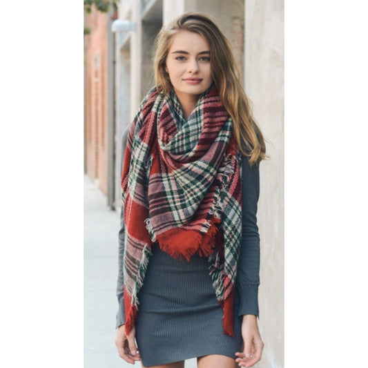 Cozy Cotton Tartan Scarf - Modestia Collection is a Detroit scarf based brand with a curated for Detroiter's and to the eclectic style of scarf lovers around the globe.