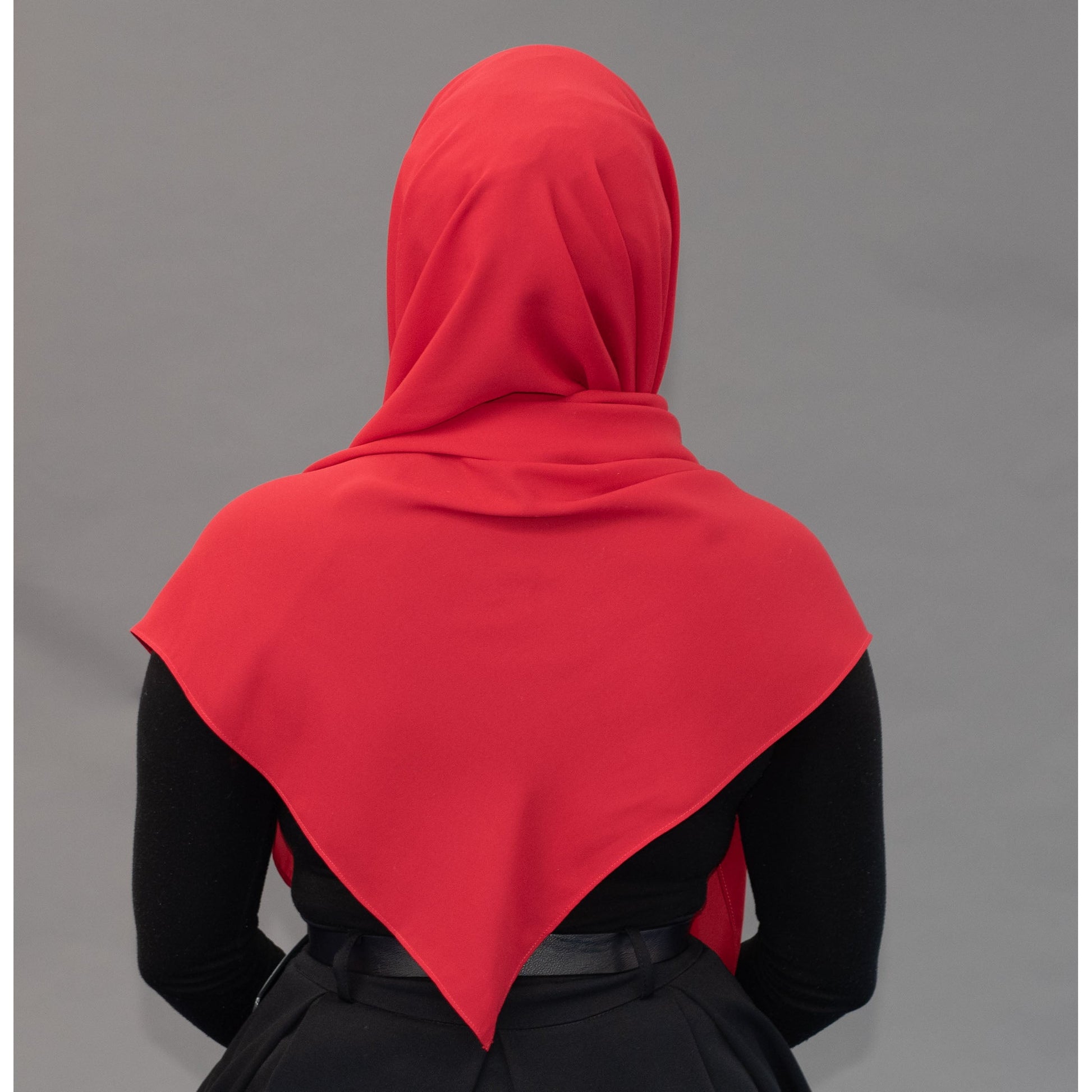Limited Edition Gold Medallion Hijab / Scarf - Ferrari Red - Modestia Collection is a Detroit scarf based brand with a curated for Detroiter's and to the eclectic style of scarf lovers around the globe.