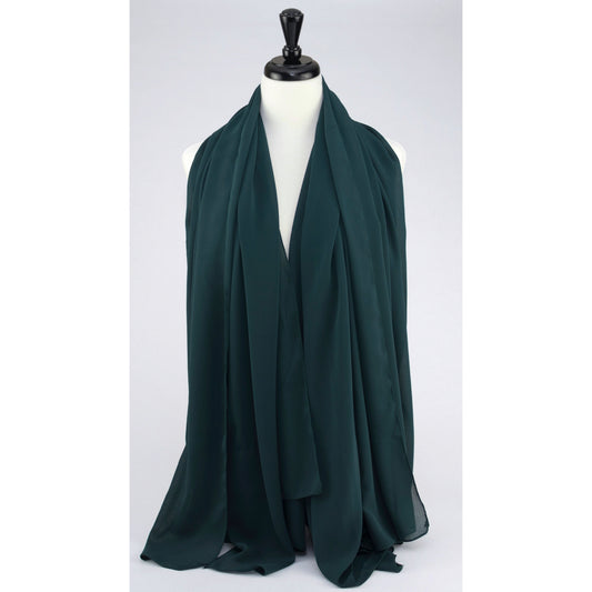 Chiffon Scarf-Emerald Green - Modestia Collection is a Detroit scarf based brand with a curated for Detroiter's and to the eclectic style of scarf lovers around the globe.