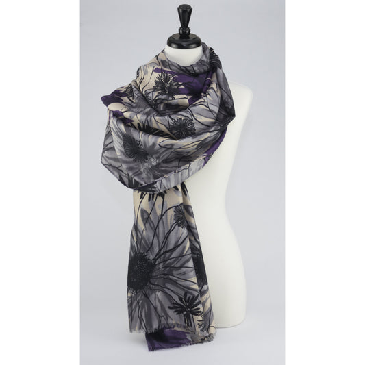 Botanical Garden - Purple - Modestia Collection is a Detroit scarf based brand with a curated for Detroiter's and to the eclectic style of scarf lovers around the globe.