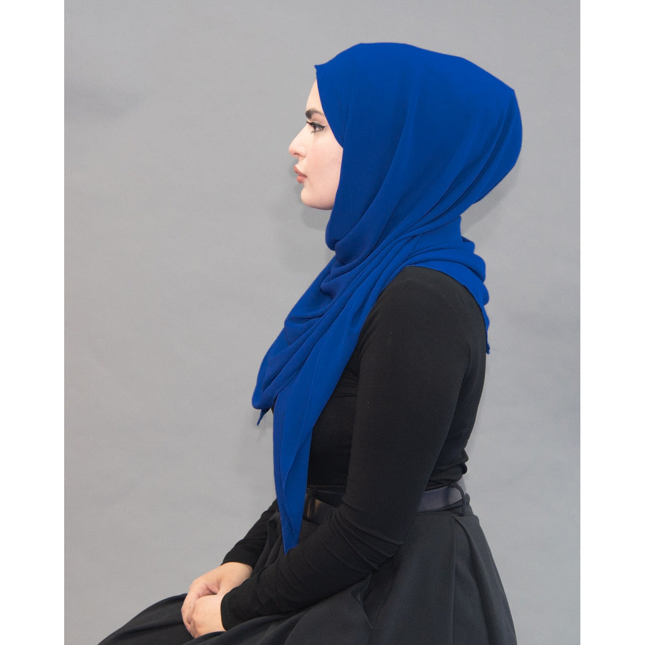 Limited Edition Gold Medallion Hijab / Scarf - Egyptian Blue - Modestia Collection is a Detroit scarf based brand with a curated for Detroiter's and to the eclectic style of scarf lovers around the globe.
