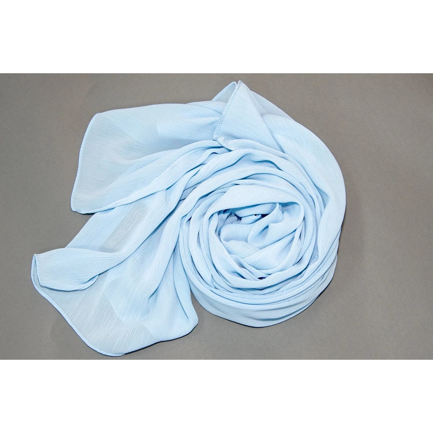 Blue best sale chiffon scarf