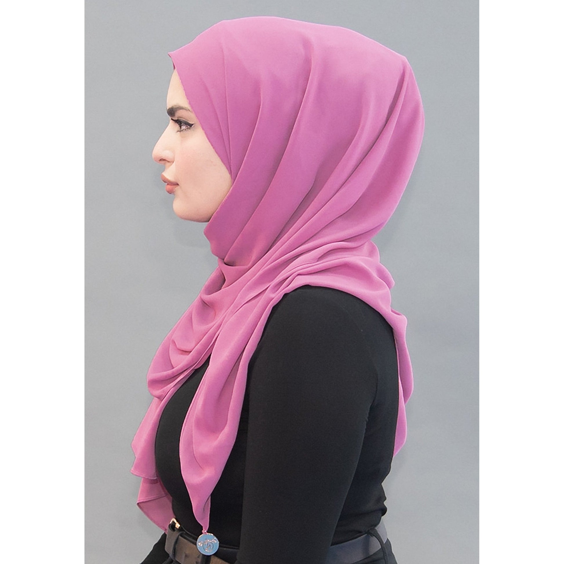Limited Edition Gold Medallion Hijab / Scarf - Pink Lemonade ( Concentrated) - Modestia Collection is a Detroit scarf based brand with a curated for Detroiter's and to the eclectic style of scarf lovers around the globe.