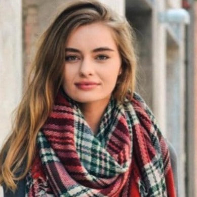 Cozy Cotton Tartan Scarf - Modestia Collection is a Detroit scarf based brand with a curated for Detroiter's and to the eclectic style of scarf lovers around the globe.