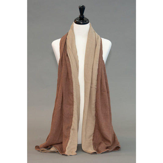 Color Block - Cinnamon Nugget - Modestia Collection is a Detroit scarf based brand with a curated for Detroiter's and to the eclectic style of scarf lovers around the globe.
