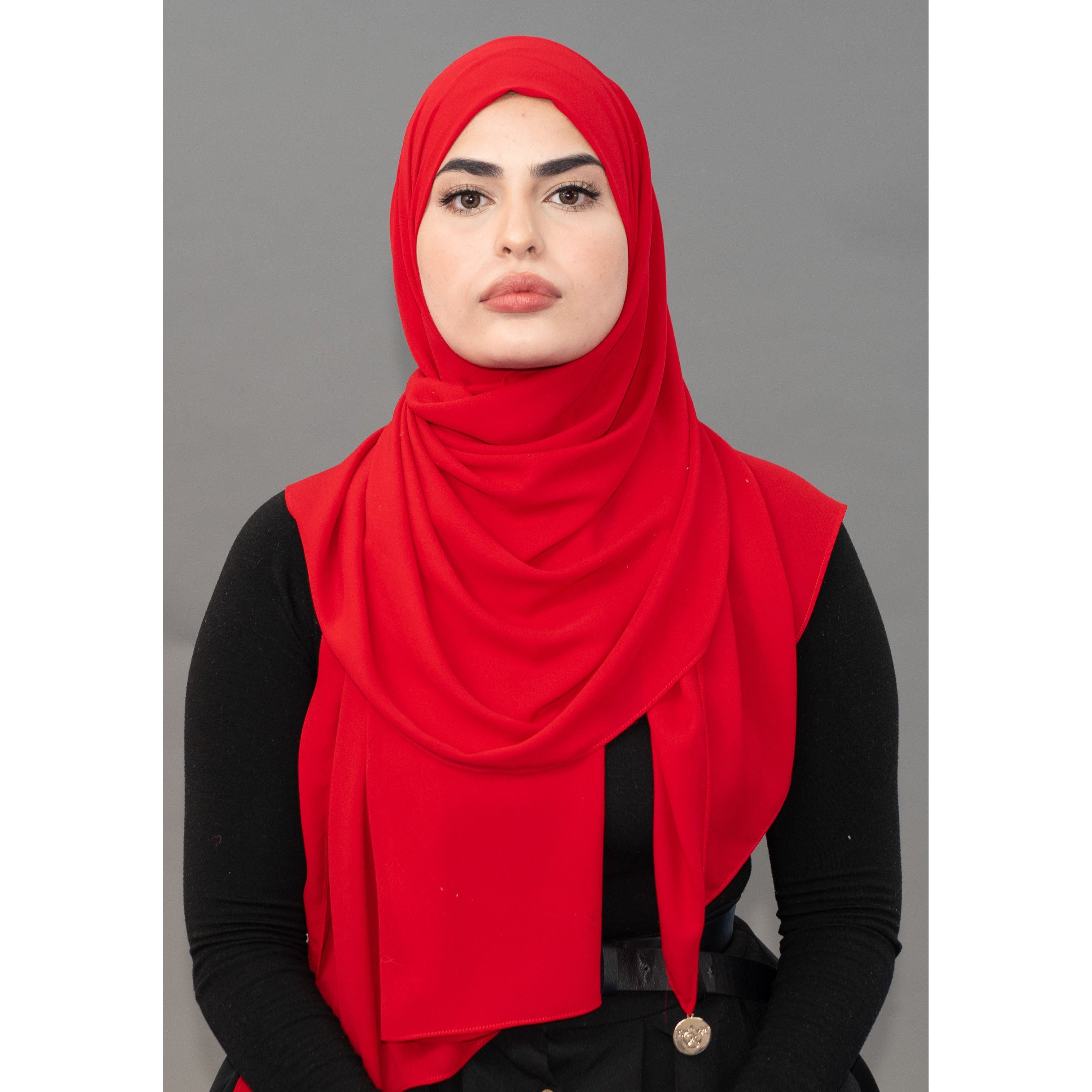 Red colour hot sale scarf